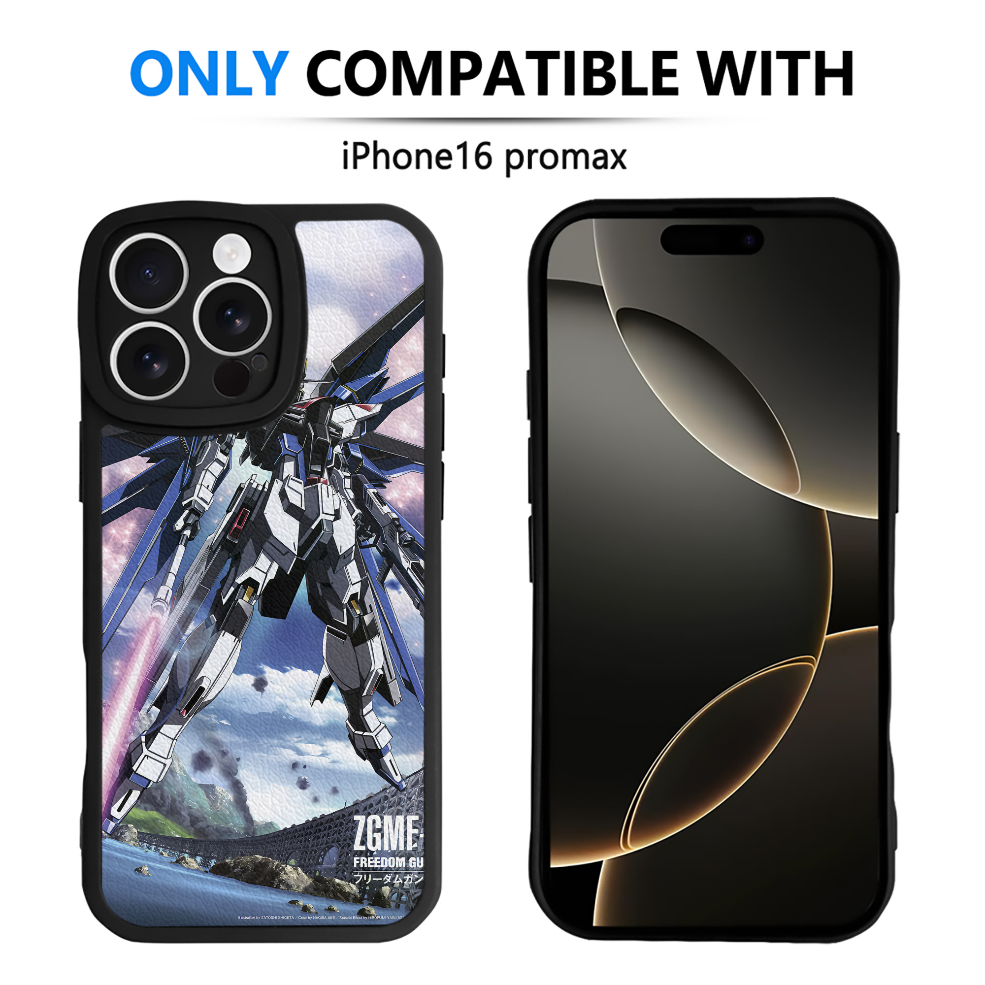 （画像用） 機動戦士ガンダム Mobile Suit Gundam 【iPhone 16シリーズ対応】シリコンスマホケース（レザー調） 材質：シリコン